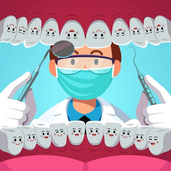 dentist holding instruments examining teeth 600nw 1082010542